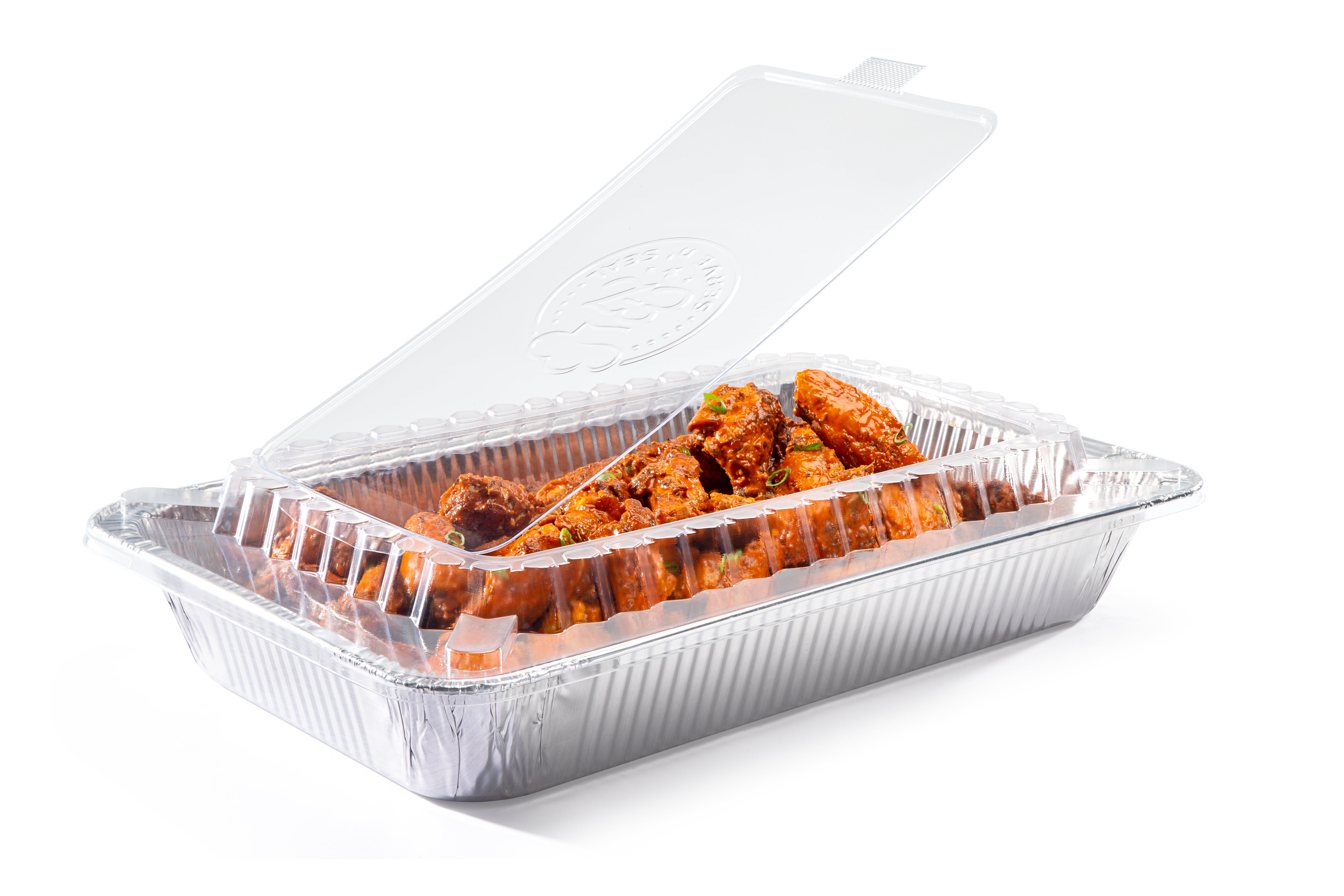 New Aluminium Foil Hot Food Containers Box with Lids Home Takeaway